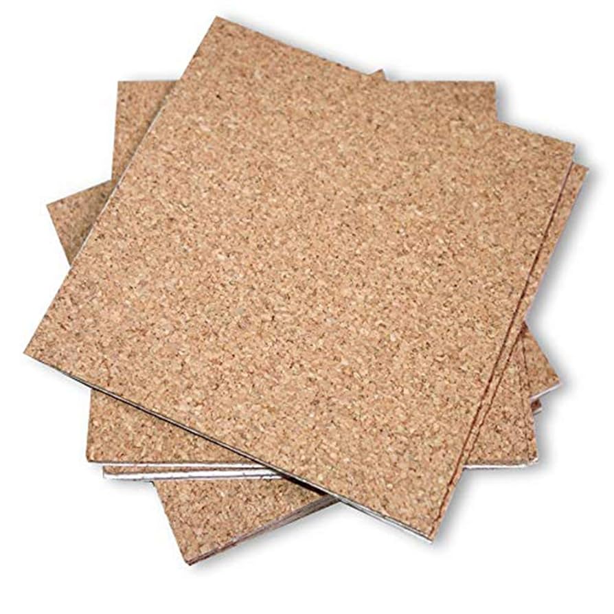 1/4 inch Thick 4 inch Square Cork